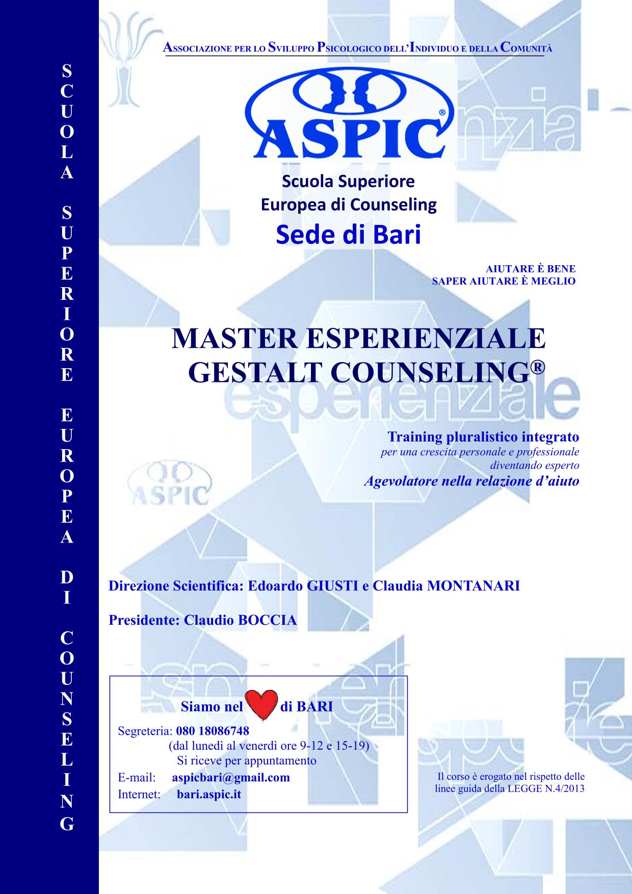 il Programma del MASTER